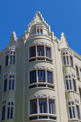Gijon an der Küste in Spanien