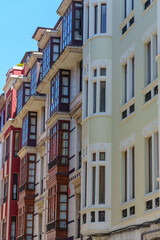 Gijon an der Küste in Spanien