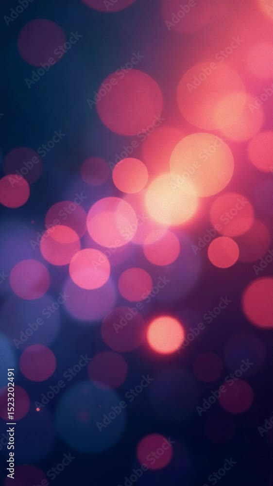 Poster blurry image of a red and blue background