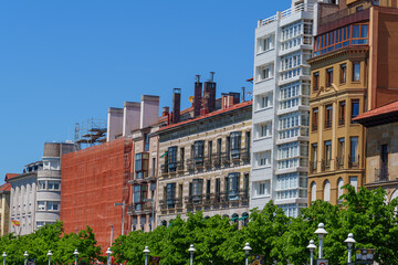 Die Hafenstadt Gijon in Spanien