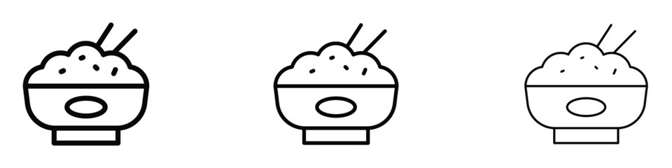 Rice bowl icon