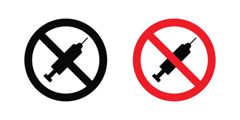 No syringe sign