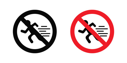 No running sign