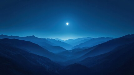 Fototapeta premium sapphire night gradient background with deep blue black merge