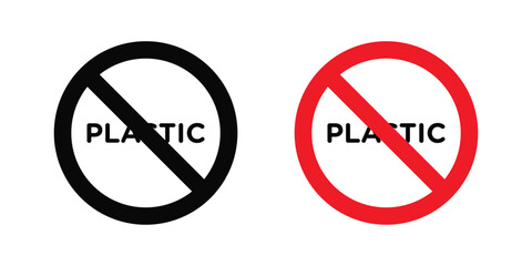 No plastic sign