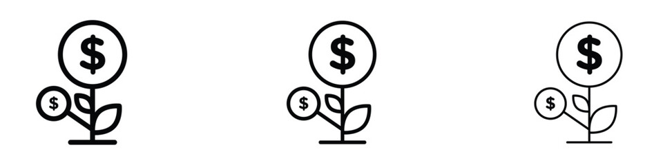Money tree icon