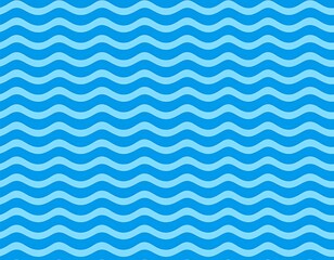 Repeating blue wavy lines