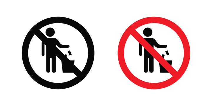 Do not litter sign