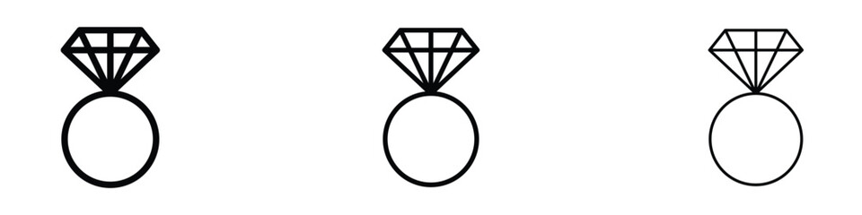 Obraz premium Diamond ring icon