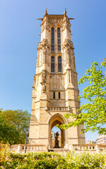 Saint-Jacques tower in Paris, France
