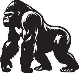 Fototapeta premium Gorilla Mascot Logo Design | Powerful Animal Vector Illustration
