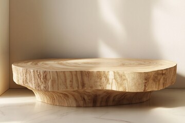 Eco-Friendly Wooden Bowl. Handcrafted Rustic Chic Centerpiece for Modern Home Decor