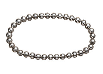 Obraz premium Ball chain isolated on transparent background.