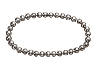 Ball chain isolated on transparent background.