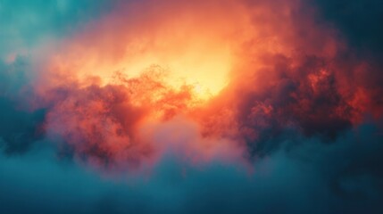 Dramatic sunset clouds