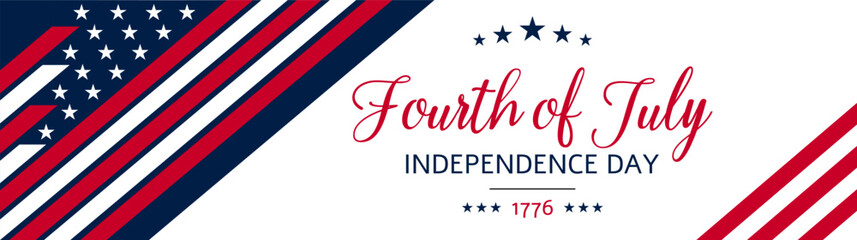 USA Independence Day banner background