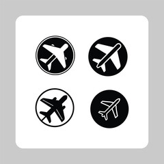 Airplane Outline Icon  Vector Symbol for Flying and Transportair plane