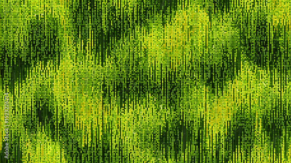 Poster abstract green grass texture with vertical lines and soft tones
