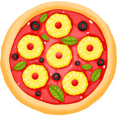 Cute pizza png