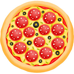 Cute pizza png