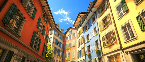 Colorful European Townhouses With Pastel Colors