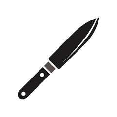 paring knife vector art on white background