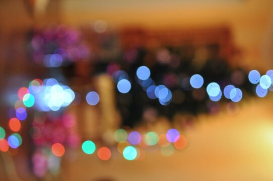 orange background for bokeh, light spots, glare, abstract background for photography