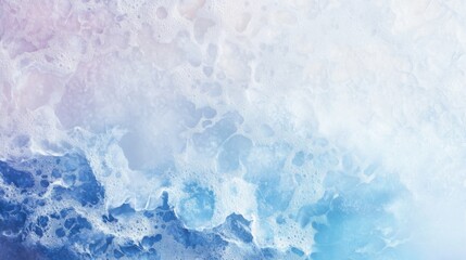 Fototapeta premium Close Up of Foamy Water with Color Gradient