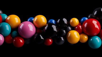 Vibrant Microscopic Particles Showcasing Surface Details