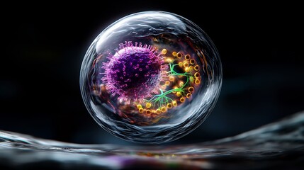 Dynamic 3D Portrayal of a Cell's Internal Workings