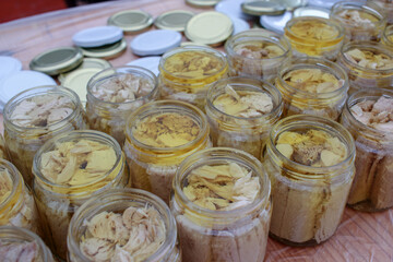delicious and healthy bonito preserved in olive oil