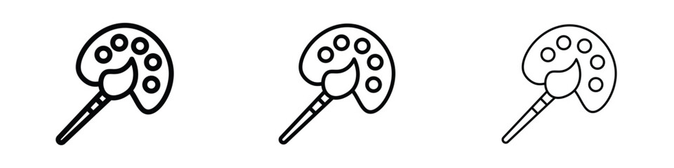 Palette icon editable. Design template vector