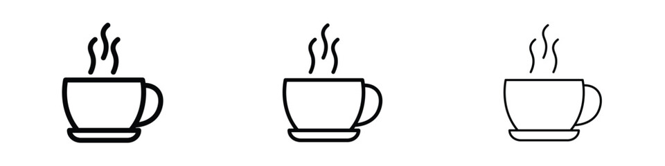Coffee icon editable. Design template vector