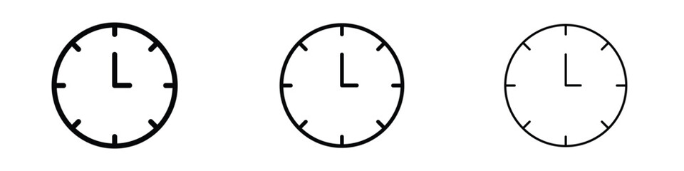 Clock icon editable. Design template vector