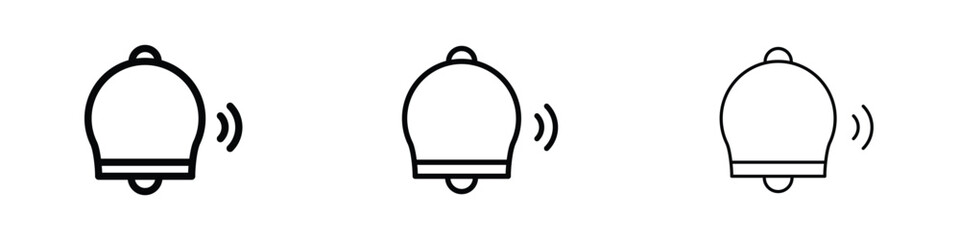Bell ring icon editable. Design template vector