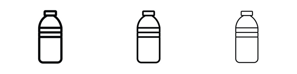 Water bottle icon editable. Design template vector