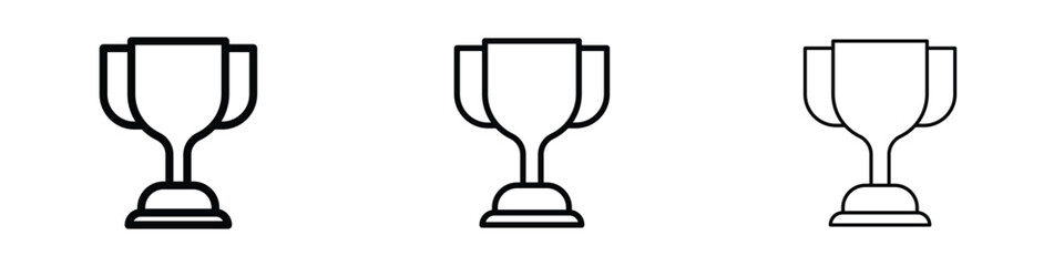 Trophy icon editable. Design template vector