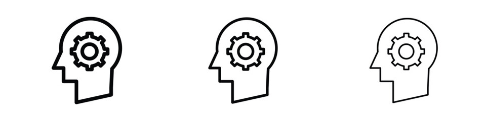 Thinking icon editable. Design template vector