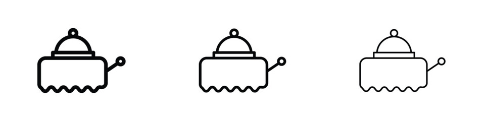 Room service icon editable. Design template vector