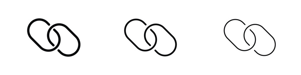 Link icon editable. Design template vector