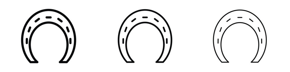 Horseshoe icon editable. Design template vector