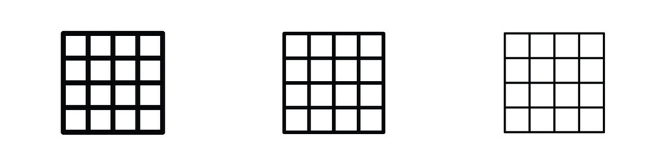 Grid icon editable. Design template vector