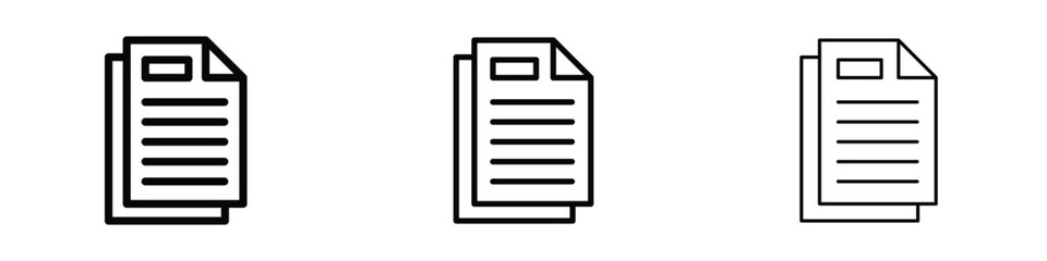 Duplicate icon editable. Design template vector
