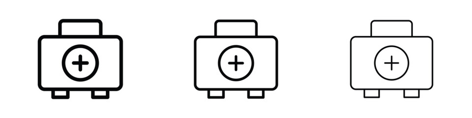 Doctor bag icon editable. Design template vector