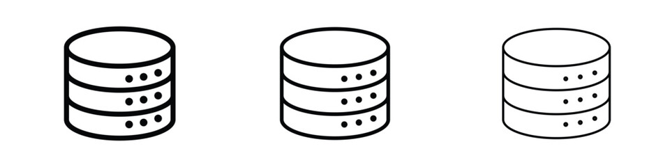 Database icon editable. Design template vector