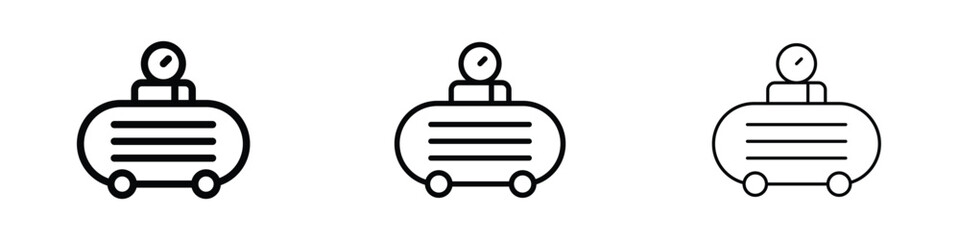 Compressor icon editable. Design template vector