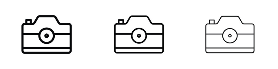 Camera icon editable. Design template vector