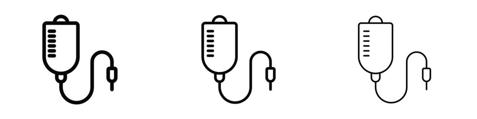Blood transfusion icon editable. Design template vector