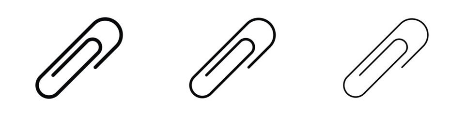 Obraz premium Attachment clip icon editable. Design template vector