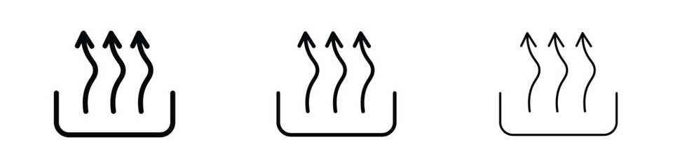 Heat icon editable. Design template vector